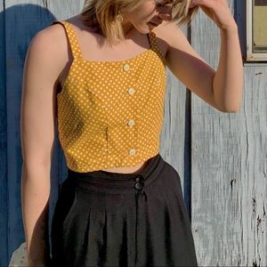 Yellow Crop Top